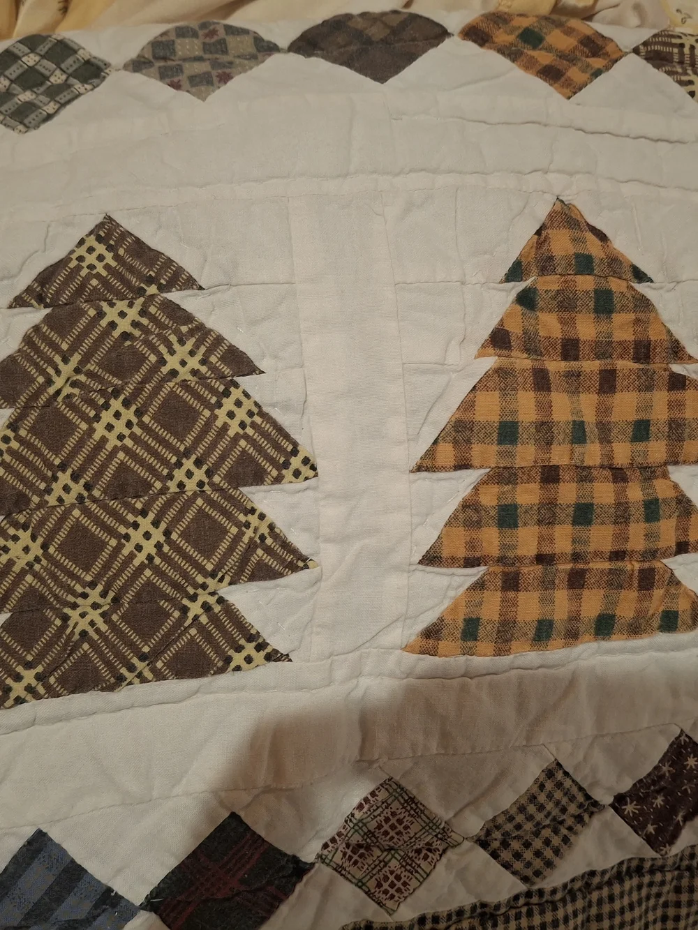 Handmade Patchwork Woodland Quilted Throw 45